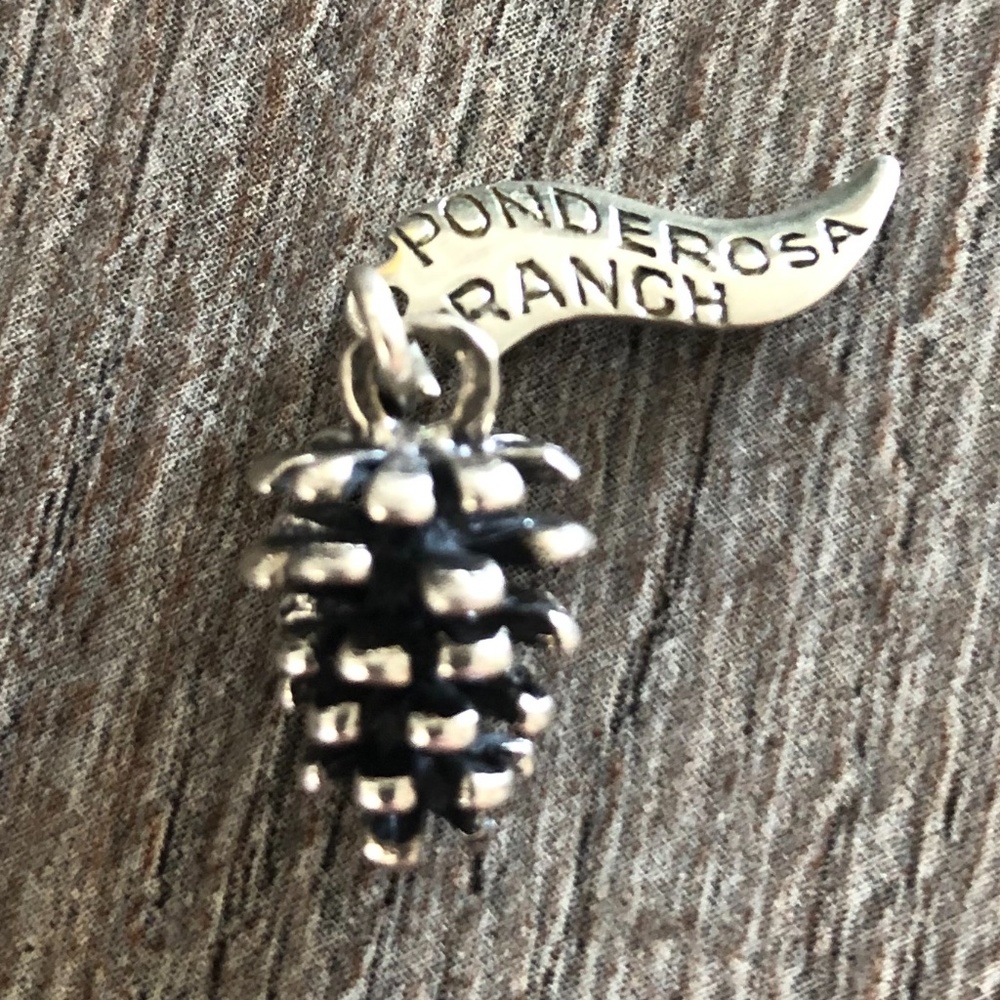 Sterling Silver Ponderosa Ranch Pinecone Charm